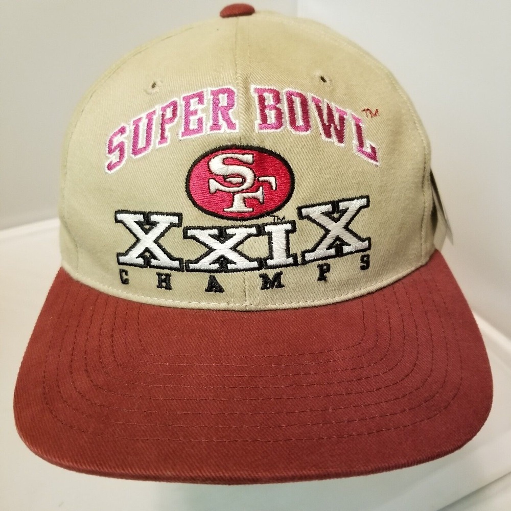 Vintage Super Bowl XXIX Chargers 49ers Hat American Needle Snap Back Tan